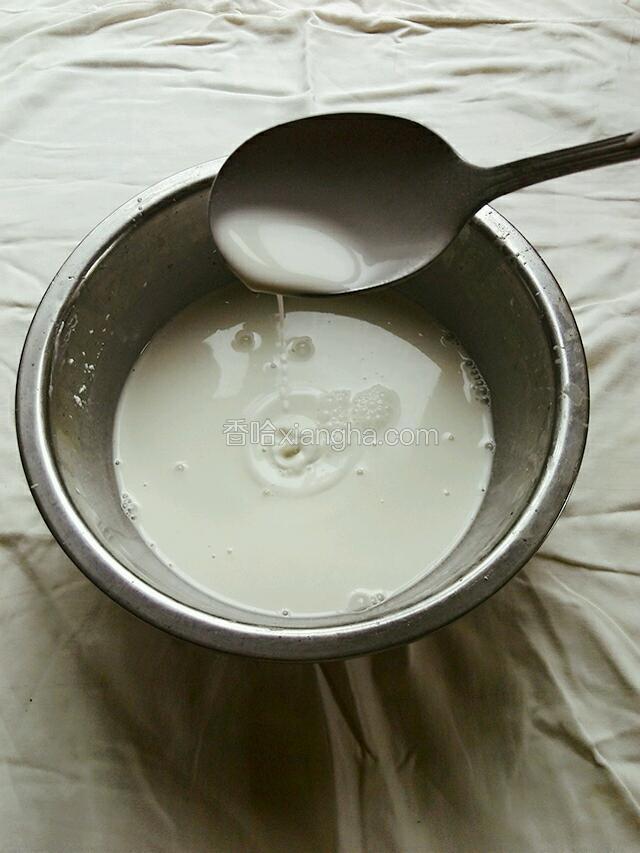 搅匀至无颗粒