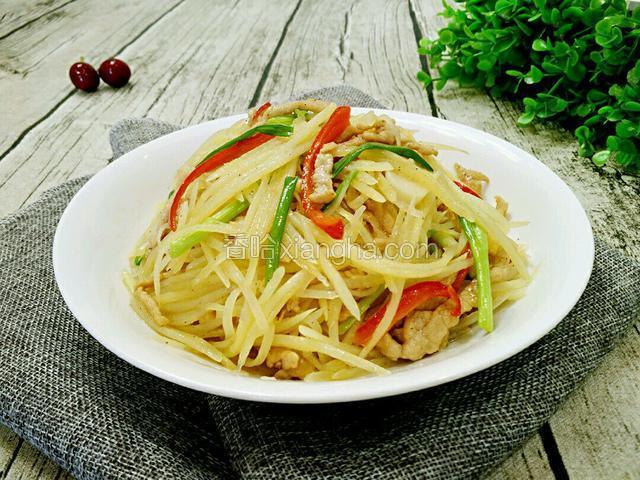 土豆丝炒肉