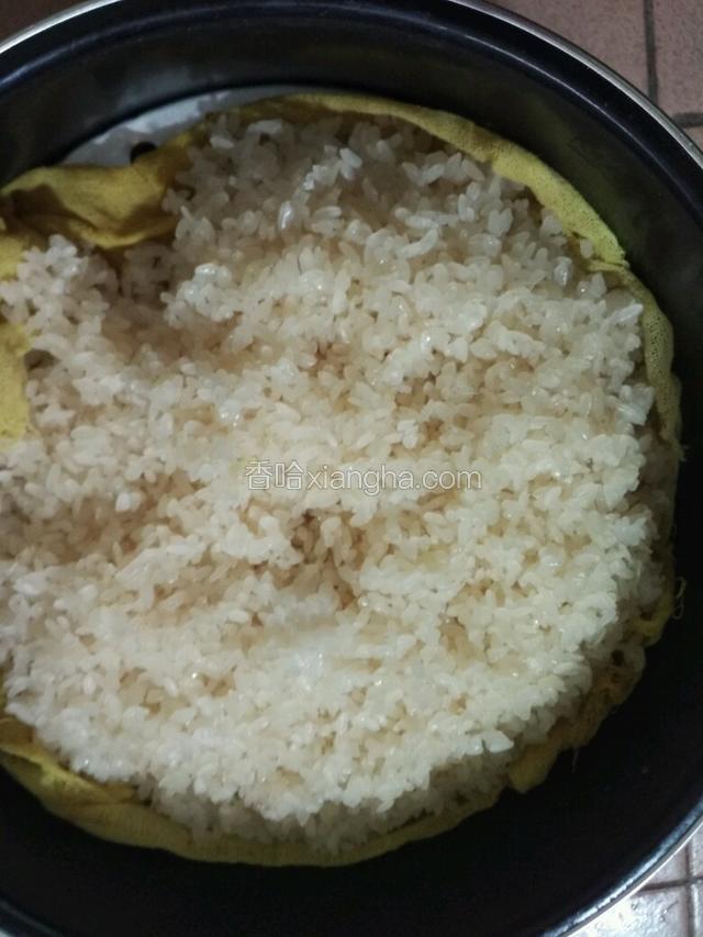 馅料熟了，糯米也熟了