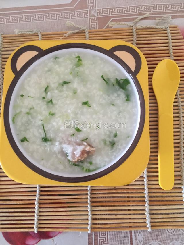 排骨青菜粥
