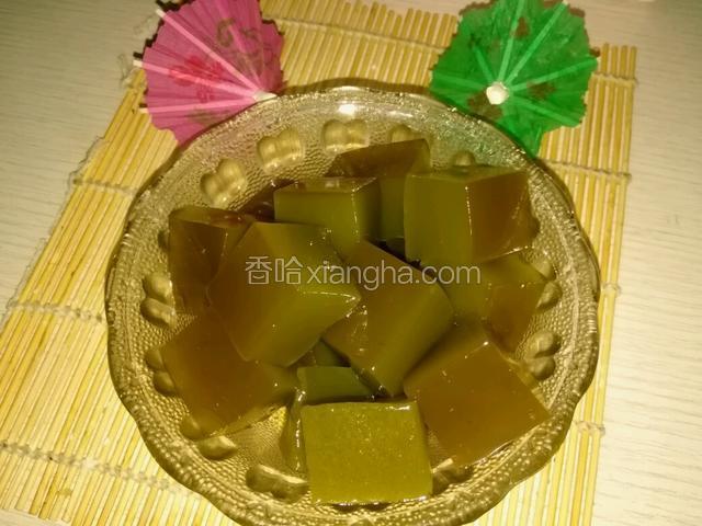 抹茶凉粉