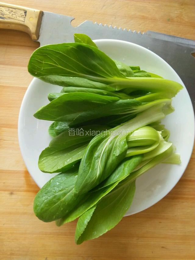 还有油菜洗净备用