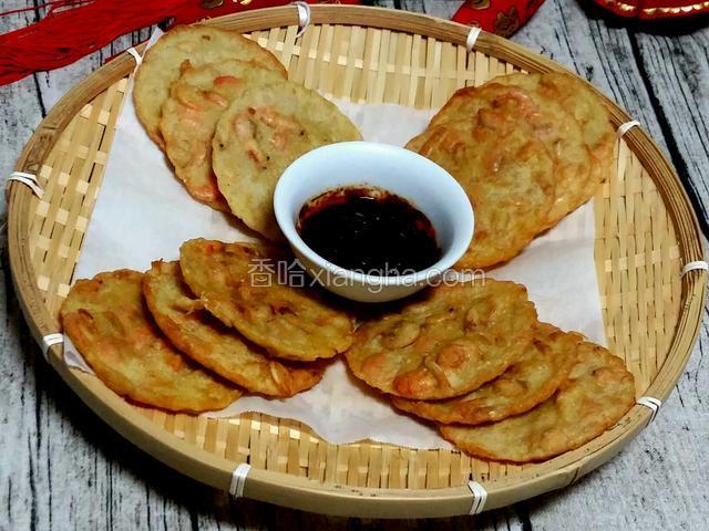 白米虾饼