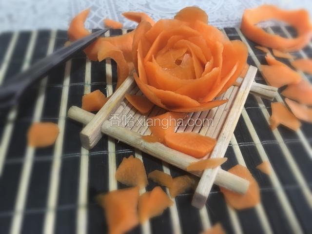 简易版萝卜花；