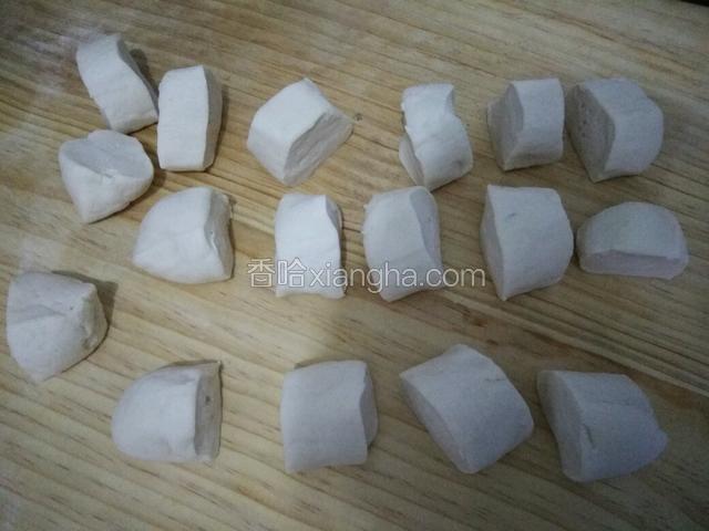 分成相同大小的面挤子