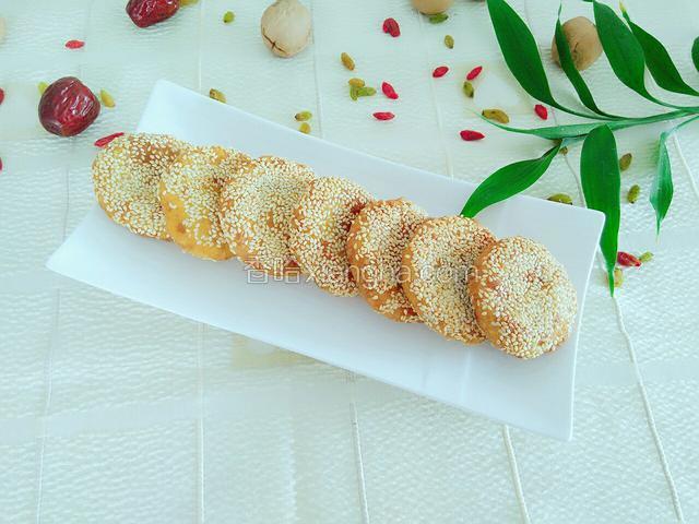 南瓜豆沙芝麻饼