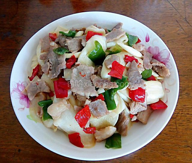 茭白炒肉片