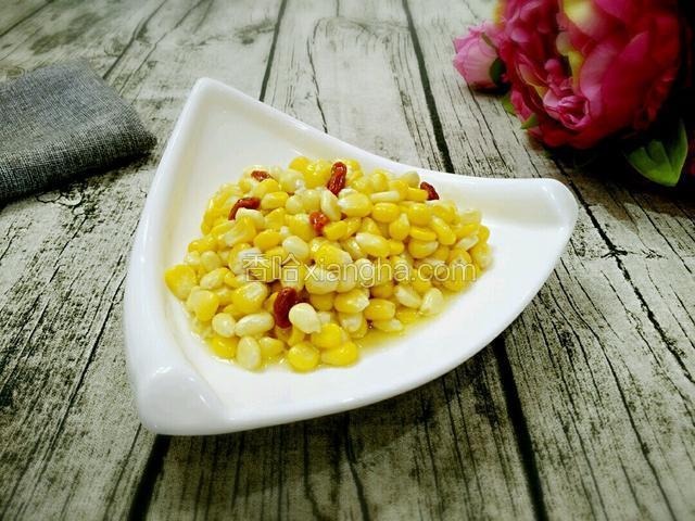 枸杞炒玉米