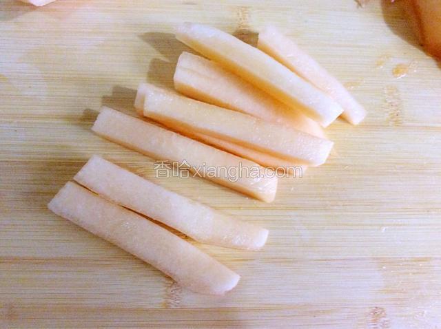 切成长条状