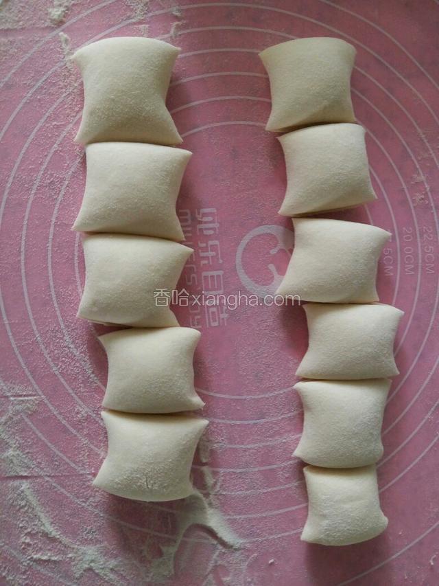 切成大小均匀的面剂子