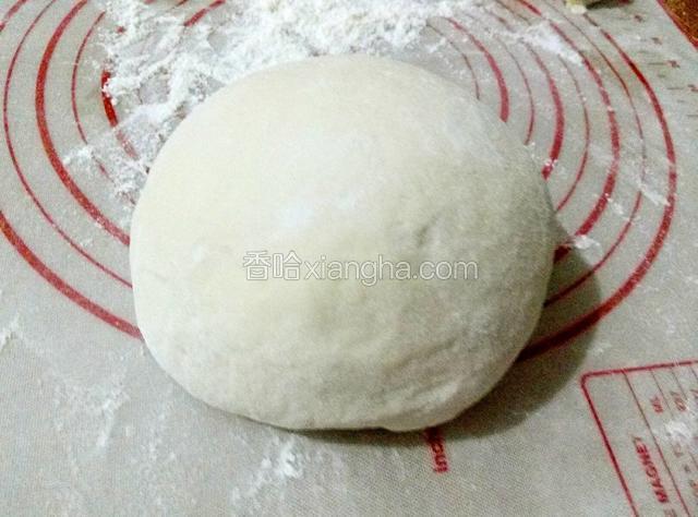 发面团一块，发好揉完的，