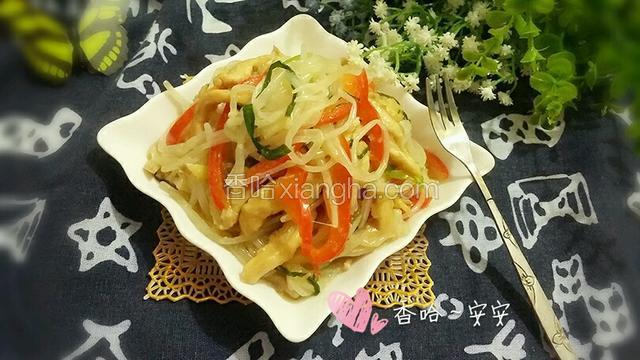 银芽鸡丝