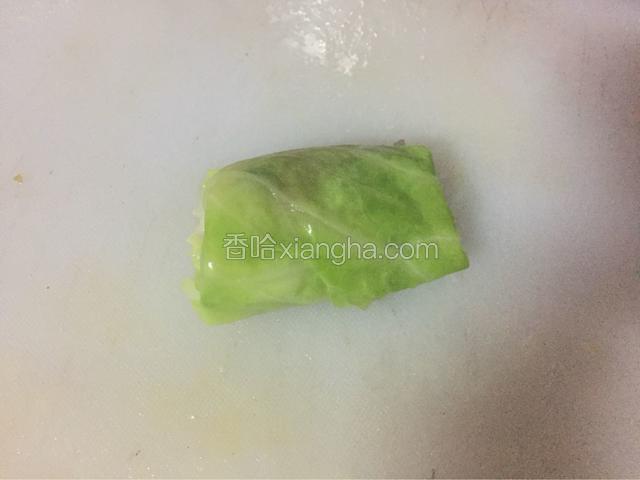 象包春卷那样包好