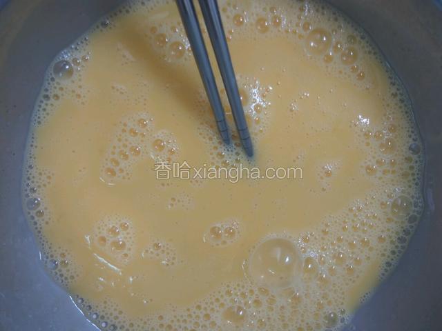 鸡蛋打撒打匀备用