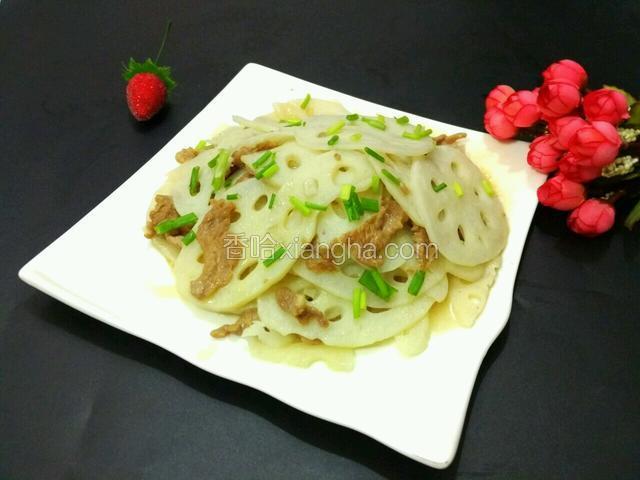 肉片炒莲藕
