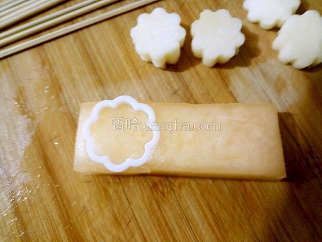 哈密瓜压出花型