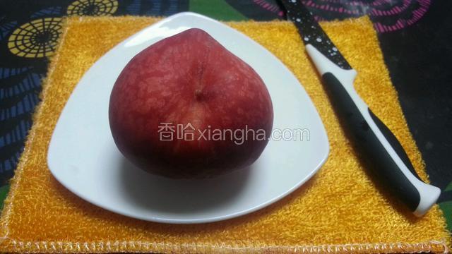 桃子洗净