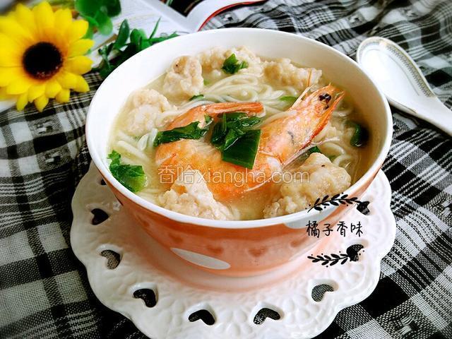 猪肉虾丸龙须面