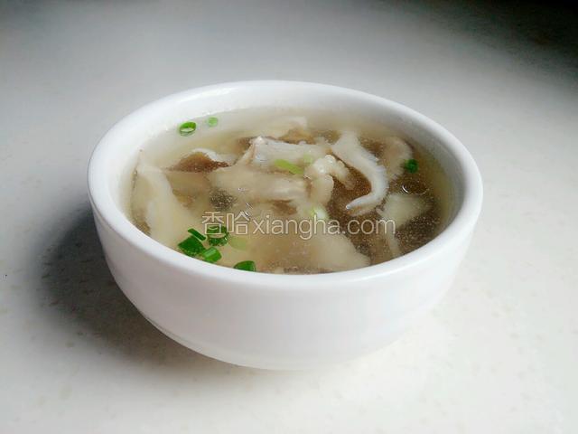 平菇肉片汤