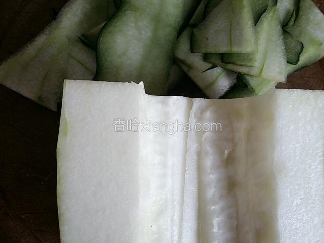 把冬瓜去皮去瓤