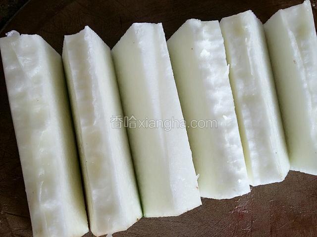 把冬瓜切粗条