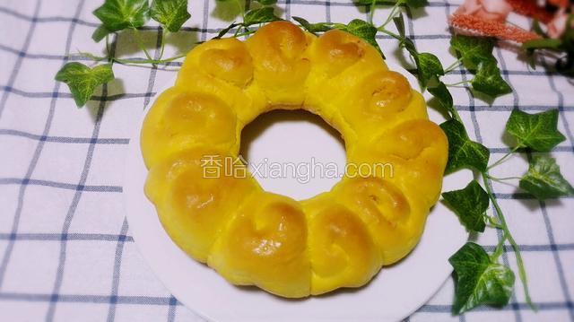 南瓜肉松面包（无黄油)