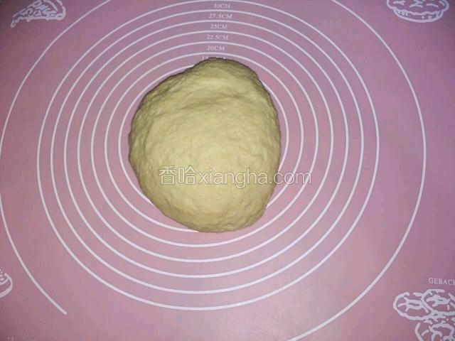 即发酵母放入30克温水，静置5分钟。高粉，蛋液，奶粉，糖粉放在硅胶板上，先加入130克自制酸奶和酵母水揉成面团，看高粉的吸水量适当的再放入20克酸奶，然后放入黄油揉成光滑的面团。