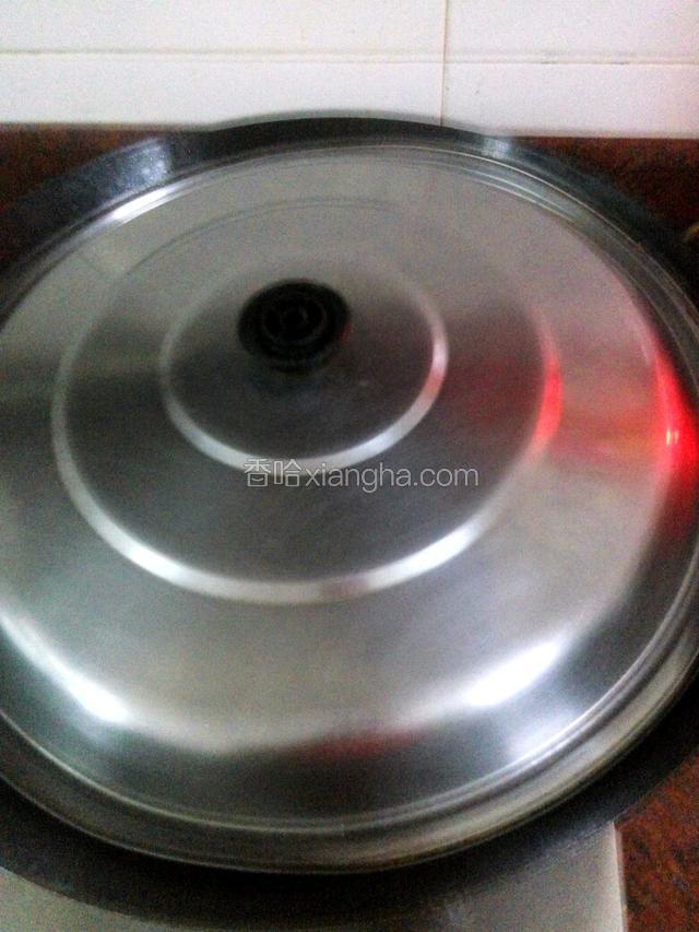 以上鸡肉还有配料都放好了，接下来那盖闷上20分钟