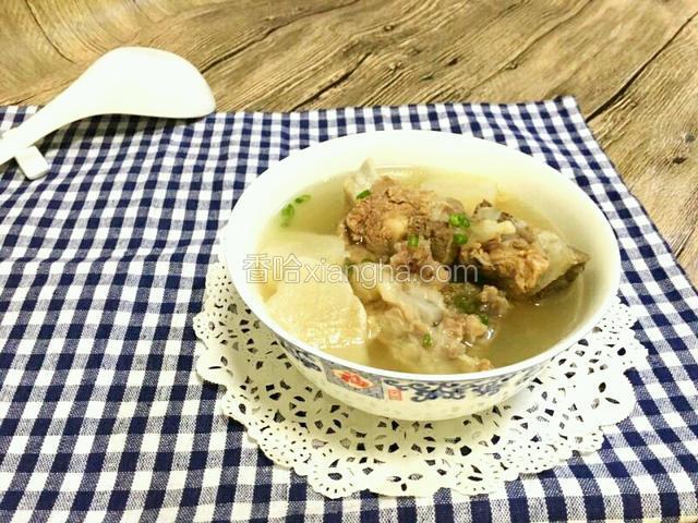 起锅盛碗里。