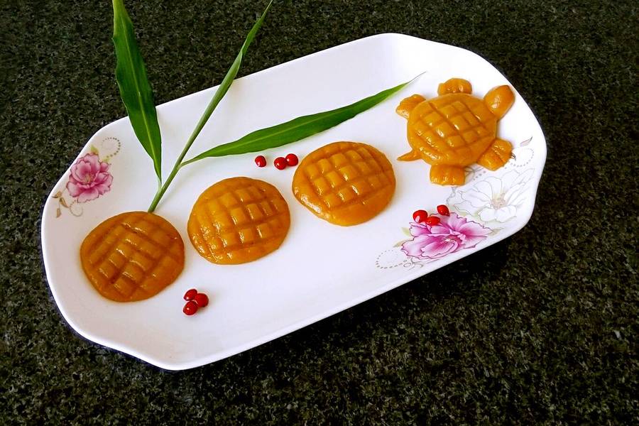 小乌龟蜕壳南瓜饼