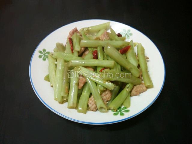 空心菜杆炒肉