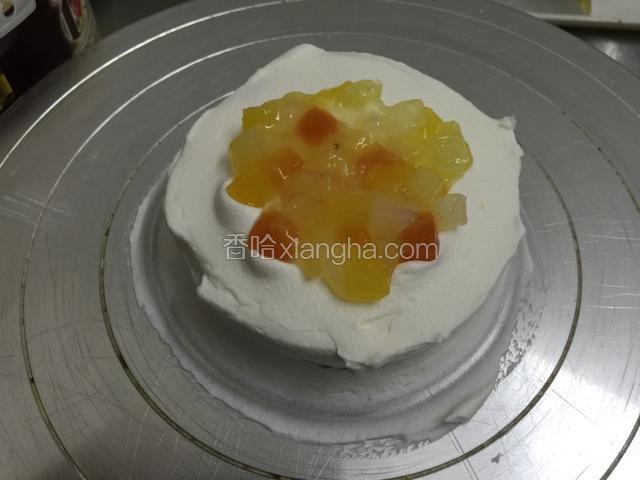 一层蛋糕胚体➕奶油水果.
