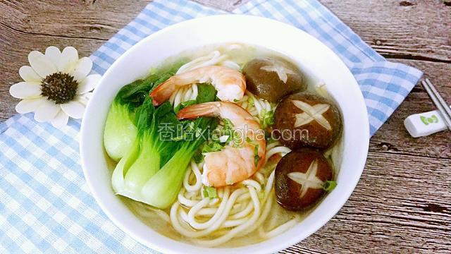 香菇虾仁面
