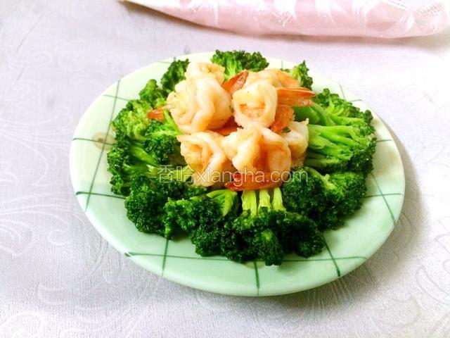 西兰花炒虾球