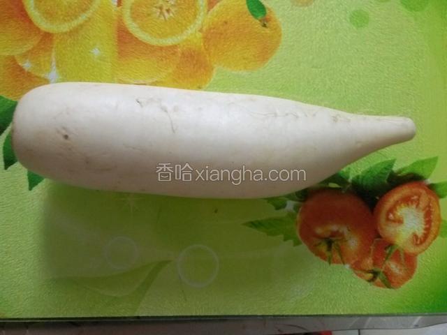 白萝卜一个