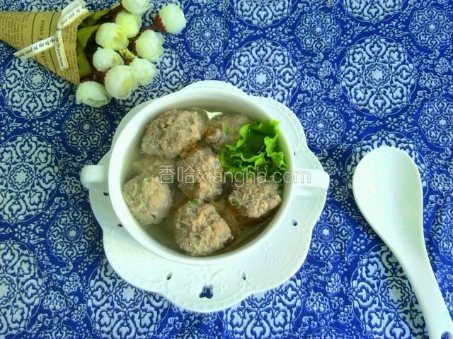 汆牛肉丸子