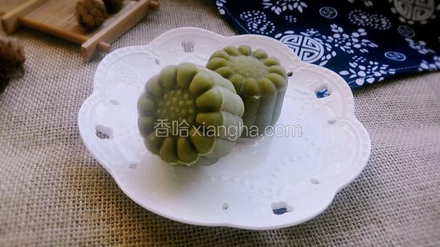抹茶冰皮月饼
