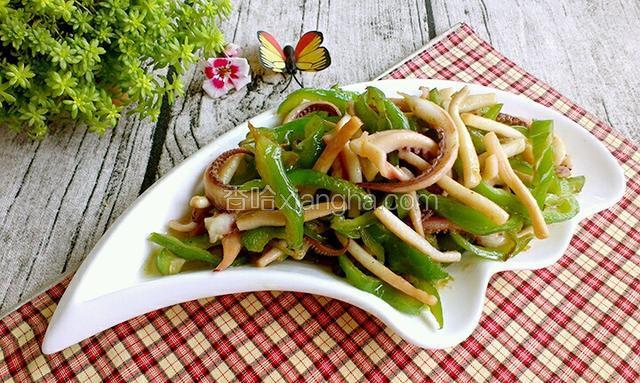 青椒炒鱿鱼