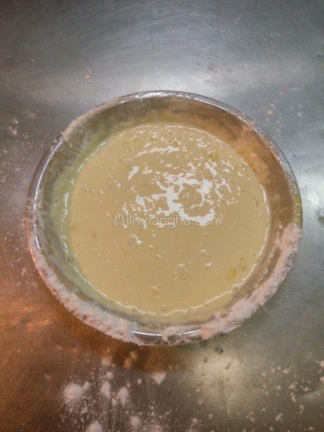 把步骤3加水搅拌均匀为脆皮糊。
