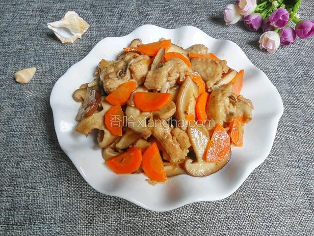 香菇炒鸡肉