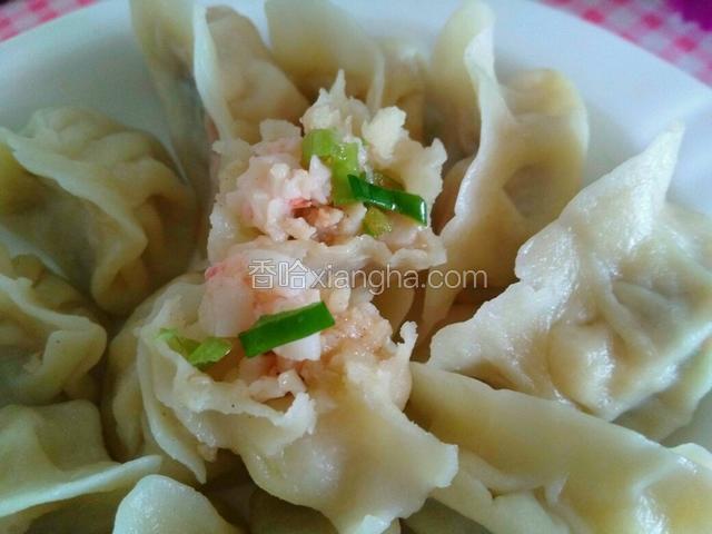 煮熟啦，装盘，来个近照。