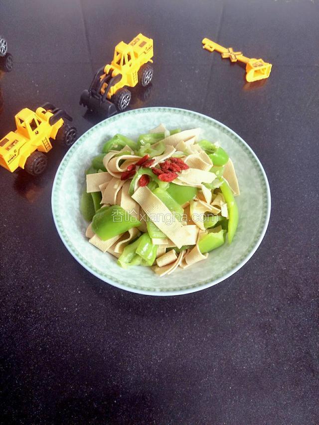 尖椒炒豆皮