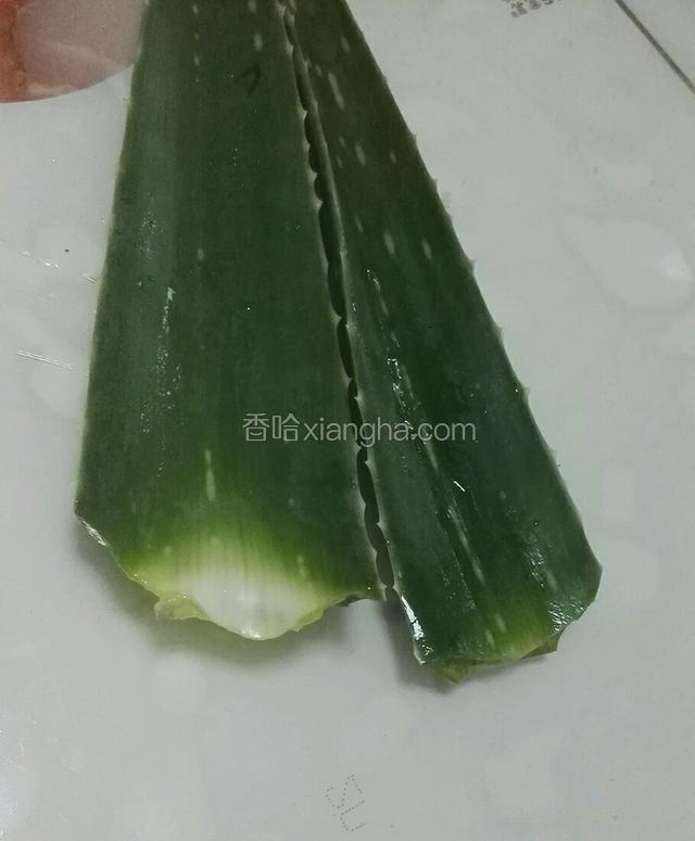准备好芦荟两只，洗干净备用