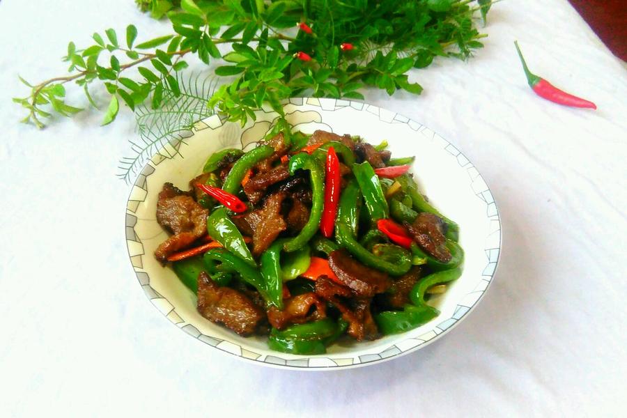 青椒炒牛腱子肉