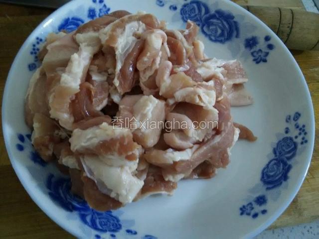 将肉切成片