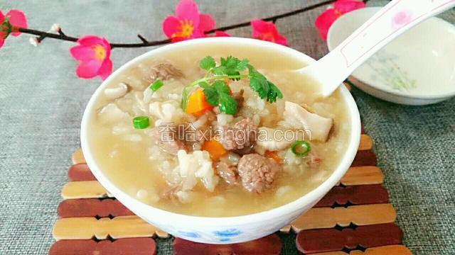 香菇牛肉粥