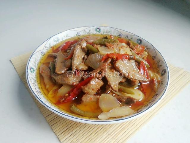 泡菜炒猪肝