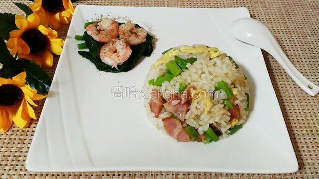 芦笋培根炒饭