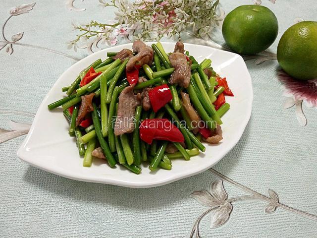 蒜心炒肉