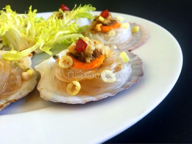 粉丝蒸扇贝